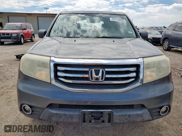2013 Honda Pilot EX-L with VIN 5FNYF3H57DB027741, listed as a Copart auction lot 57719085 with 217,083 mi miles and Salvage title. Bid and sale history available at DreamBid. Image 5.