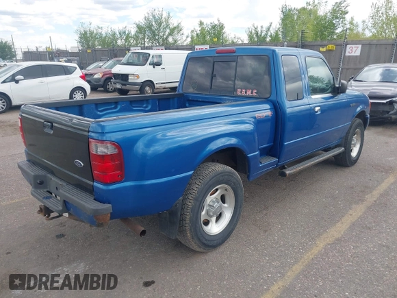 2001 Ford Ranger XL Fleet with VIN 1FTZR15E21PA61673, listed as a IAAI auction lot 42172133 with 188,793 mi miles. Bid and sale history available at carsss.com. Image 4.