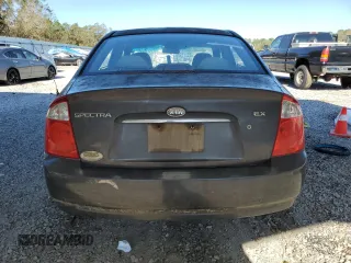 2006 Kia Spectra EX with VIN KNAFE122665277678, listed as a Copart auction lot 74695984 with 205,742 mi miles and Salvage Title. Bid and sale history available at carsss.com. Image 6.