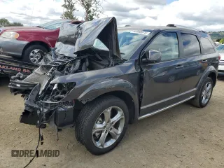 2017 Dodge Journey Crossroad Plus with VIN 3C4PDCGB4HT560341, listed as a Copart auction lot 56988075 with 63,508 mi miles and Salvage title. Bid and sale history available at DreamBid. Image 1.