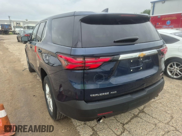 2022 Chevrolet Traverse LS with VIN 1GNEVLKW4NJ100587, listed as a IAAI auction lot 42623761 with 71,190 mi miles and . Bid and sale history available at DreamBid. Image 1.