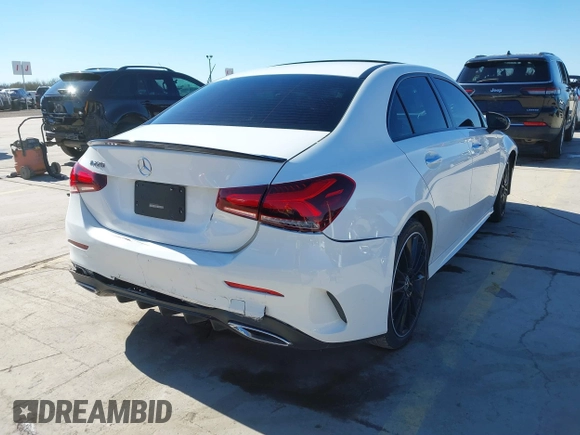 2021 Mercedes-Benz A 220 with VIN W1K3G4EB2MJ297109, listed as a IAAI auction lot 41637260 with 67,309 mi miles and . Bid and sale history available at DreamBid. Image 4.