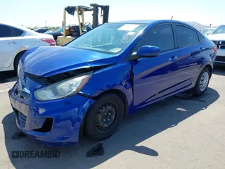 2014 Hyundai Accent GLS with VIN KMHCT4AE0EU655857, listed as a IAAI auction lot 41987827 with 172,535 mi miles. Bid and sale history available at carsss.com. Image 17.