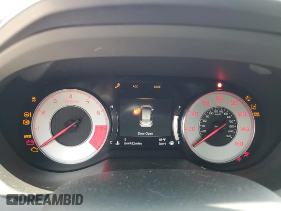 2021 Acura RDX w/A-Spec Package with VIN 5J8TC2H66ML004391, listed as a Copart auction lot 59773445 with 44,932 mi miles and Salvage title. Bid and sale history available at DreamBid. Image 9.