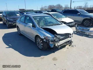 2010 Honda Civic Sdn EX with VIN 19XFA1F84AE026748, listed as a IAAI auction lot 41757095 with 189,325 mi miles. Bid and sale history available at carsss.com. Image 1.