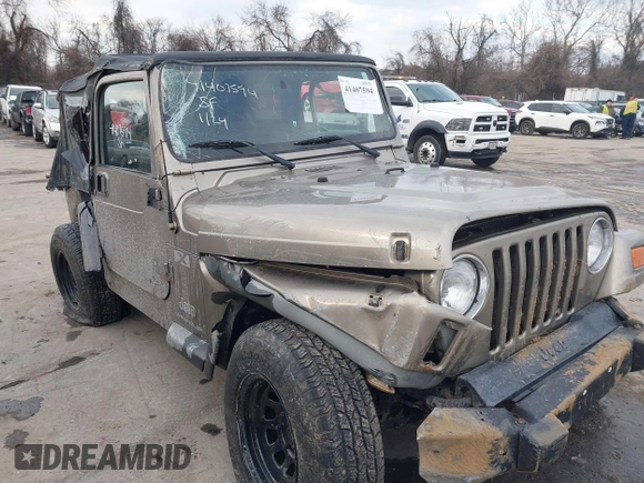 2003 Jeep Wrangler X with VIN 1J4FA39SX3P329386, listed as a IAAI auction lot 41407594 with 140,390 mi miles. Bid and sale history available at carsss.com. Image 6.
