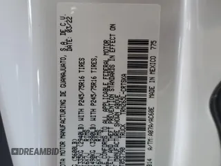 2022 Toyota Tacoma SR z VIN 3TYRX5GN7NT053790, wystawiony jako Copart lot #82523494 z przebiegiem 44 362 mil mil oraz Nie do naprawy • Non repairable. Historia ofert i sprzedaży dostępna na DreamBid. Obrazek 12.
