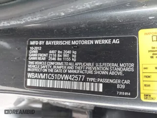 2013 BMW X1 28i with VIN WBAVM1C51DVW42577, listed as a IAAI auction lot 42029627 with 140,343 mi miles. Bid and sale history available at carsss.com. Image 9.