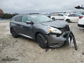 2017 Nissan Murano SL with VIN 5N1AZ2MG3HN202077, listed as a Copart auction lot 84250404 with 109,970 mi miles and Salvage Title. Bid and sale history available at carsss.com. Image 4.