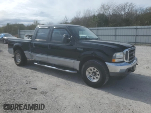 2002 Ford F-250 XL with VIN 3FTNW20F72MA07306, listed as a Copart auction lot 80054914 with 182,808 mi miles and Salvage Title. Bid and sale history available at DreamBid. Image 4.