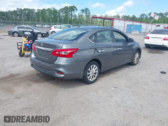 2018 Nissan Sentra SV with VIN 3N1AB7AP1JL635805, listed as a IAAI auction lot 42133147 with 140,500 mi miles. Bid and sale history available at carsss.com. Image 4.