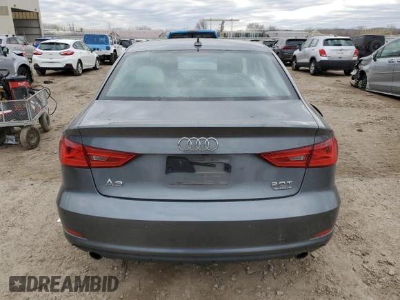 2016 Audi A3 2.0T Premium with VIN WAUB8GFF1G1115679, listed as a Copart auction lot 44191885 with 0 mi miles and Salvage Title. Bid and sale history available at carsss.com. Image 6.