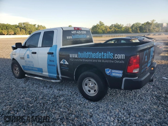 2013 Ram 1500 Tradesman z VIN 1C6RR6FG3DS711410, wystawiony jako Copart lot #50556485 z przebiegiem 123 478 mil mil oraz Szkoda całkowita • Salvage title. Historia ofert i sprzedaży dostępna na DreamBid. Obrazek 2.