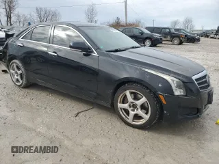 2013 Cadillac ATS Luxury with VIN 1G6AH5R30D0123765, listed as a Copart auction lot 47102485 with 115,159 mi miles and Clean Title. Bid and sale history available at carsss.com. Image 4.