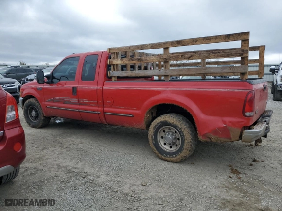 1999 Ford Super Duty F-250 XL with VIN 1FTNX20F4XEB80680, listed as a Copart auction lot 81917404 with 355,267 mi miles and Salvage Title. Bid and sale history available at carsss.com. Image 2.