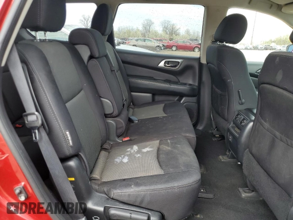 2018 Nissan Pathfinder SL z VIN 5N1DR2MM3JC615489, wystawiony jako Copart lot #54064775 z przebiegiem 71 729 mil mil oraz Szkoda całkowita • Salvage title. Historia ofert i sprzedaży dostępna na DreamBid. Obrazek 11.
