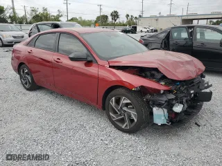 2025 Hyundai Elantra SEL Sport with VIN KMHLM4DG5SU896982, listed as a Copart auction lot 47922925 with 2,027 mi miles and Salvage Title. Bid and sale history available at carsss.com. Image 4.