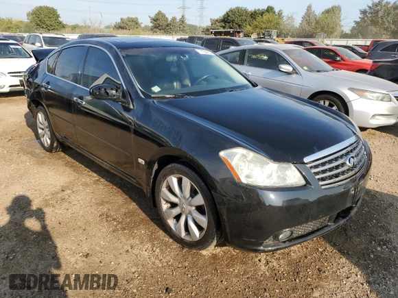 2007 Infiniti M x with VIN JNKAY01F37M459525, listed as a Copart auction lot 71504864 with 122,459 mi miles and Salvage Title. Bid and sale history available at DreamBid. Image 4.