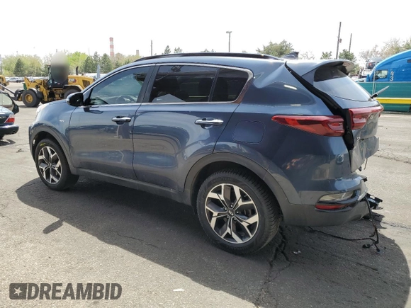 2020 Kia Sportage EX with VIN KNDPNCAC4L7762592, listed as a Copart auction lot 54369225 with 95,998 mi miles and Salvage title. Bid and sale history available at DreamBid. Image 2.