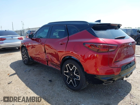 2024 Chevrolet Blazer RS с VIN 3GNKBERS2RS283650, выставлен на аукционе IAAI как лот 42205111 с пробегом 7 384 миль миль и . История ставок и продаж доступна на DreamBid. Изображение 3.