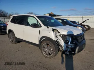 2019 Honda Passport EX-L z VIN 5FNYF8H57KB029404, wystawiony jako Copart lot #86810504 z przebiegiem Nie podano mil oraz Szkoda całkowita • Salvage title. Historia ofert i sprzedaży dostępna na DreamBid. Obrazek 4.