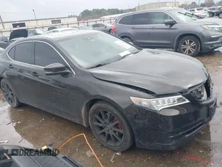 2015 Acura TLX V6 Tech with VIN 19UUB2F56FA008991, listed as a IAAI auction lot 41464023 with 119,818 mi miles. Bid and sale history available at carsss.com. Image 1.