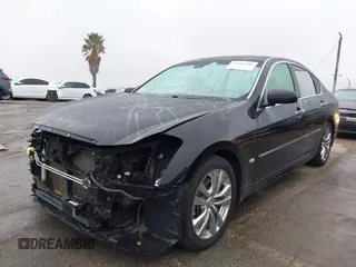2009 Infiniti M45 Sport with VIN JNKBY01E49M700166, listed as a IAAI auction lot 41884586 with 102,658 mi miles. Bid and sale history available at carsss.com. Image 2.