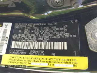 2011 Toyota Tundra 4WD Truck with VIN 5TFDW5F11BX182122, listed as a IAAI auction lot 41776414 with 1 mi miles. Bid and sale history available at carsss.com. Image 9.