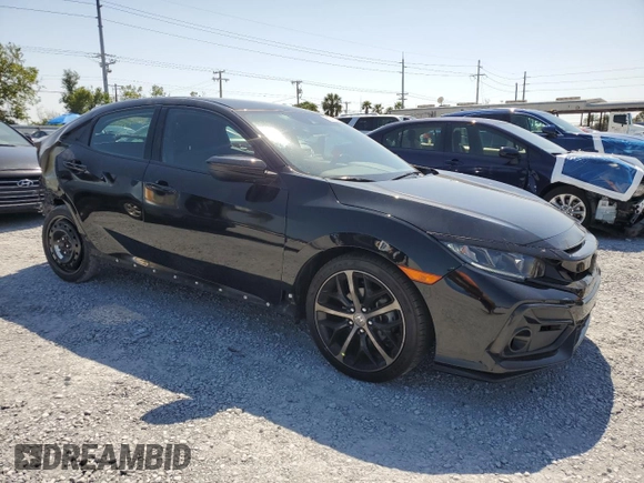 2021 Honda Civic Sport with VIN SHHFK7H4XMU217646, listed as a Copart auction lot 52574945 with 77,731 mi miles and Salvage Title. Bid and sale history available at DreamBid. Image 4.