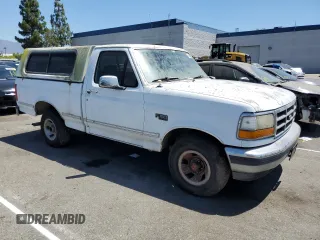 1992 Ford F-150 with VIN 1FTDF15Y7NLA93044, listed as a Copart auction lot 65185644 with 166,919 mi miles and Clean Title. Bid and sale history available at carsss.com. Image 4.