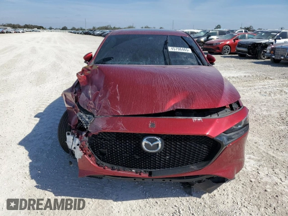 2022 Mazda Mazda3 Hatchback Premium with VIN JM1BPAML4N1521903, listed as a Copart auction lot 45798465 with 28,189 mi miles and Salvage Title. Bid and sale history available at carsss.com. Image 5.