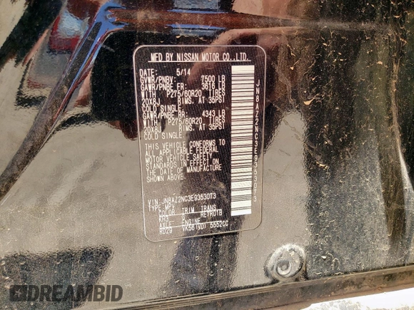 2014 Infiniti QX80 с VIN JN8AZ2NC3E9353073, выставлен на аукционе Copart как лот 57313475 с пробегом 177 561 миль миль и Чистый • Clean title. История ставок и продаж доступна на DreamBid. Изображение 13.
