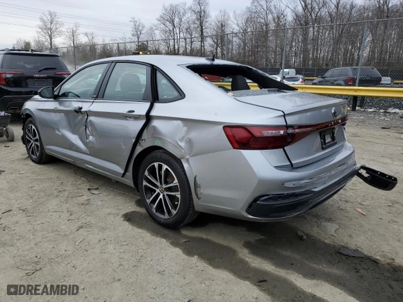 2025 Volkswagen Jetta Sport with VIN 3VWBX7BU8SM035024, listed as a Copart auction lot 43970575 with 239 mi miles and Salvage Title. Bid and sale history available at carsss.com. Image 2.
