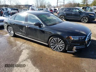 2021 Audi A8 with VIN WAU8DAF81MN025831, listed as a Copart auction lot 42921774 with 9,996 mi miles. Bid and sale history available at carsss.com. Image 4.