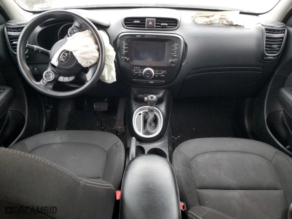 2019 Kia Soul + with VIN KNDJP3A54K7698604, listed as a Copart auction lot 46062714 with 0 mi miles and Salvage Title. Bid and sale history available at carsss.com. Image 8.