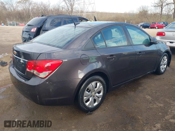 2014 Chevrolet Cruze LS with VIN 1G1PA5SH5E7436409, listed as a IAAI auction lot 41876578 with 210,863 mi miles and . Bid and sale history available at DreamBid. Image 3.