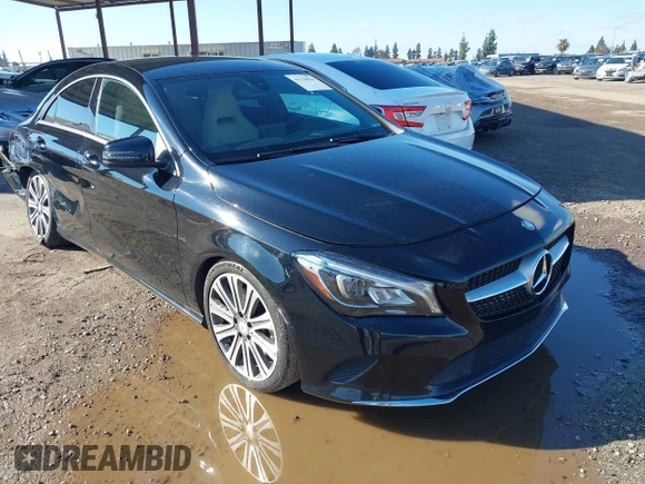2018 Mercedes-Benz CLA 250 with VIN WDDSJ4EB7JN517099, listed as a IAAI auction lot 41219944 with 117,746 mi miles and . Bid and sale history available at DreamBid. Image 1.