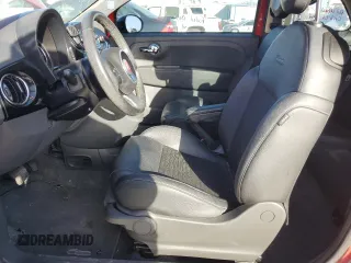 2017 FIAT 500 Pop with VIN 3C3CFFKR4HT600890, listed as a Copart auction lot 49456795 with 61,356 mi miles and Salvage title. Bid and sale history available at DreamBid. Image 7.