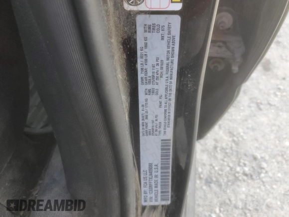 2020 Ram 1500 Big Horn с VIN 1C6SRFFTXLN409088, выставлен на аукционе Copart как лот 50300995 с пробегом 106 402 миль миль и Списание • Salvage title. История ставок и продаж доступна на DreamBid. Изображение 13.