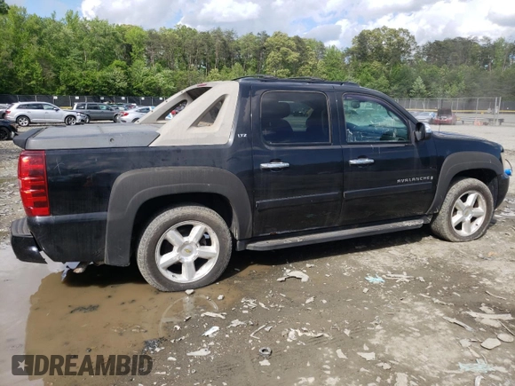 2008 Chevrolet Avalanche LTZ with VIN 3GNFK12368G177717, listed as a Copart auction lot 55958455 with 158,033 mi miles and Salvage Title. Bid and sale history available at DreamBid. Image 3.