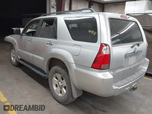 2008 Toyota 4Runner SR5 with VIN JTEZU14R58K011954, listed as a IAAI auction lot 41750443 with 262,787 mi miles. Bid and sale history available at carsss.com. Image 3.