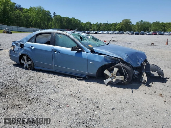 2012 Mercedes-Benz E 350 Luxury with VIN WDDHF5KB0CA647399, listed as a Copart auction lot 53470335 with Not provided miles and Salvage title. Bid and sale history available at DreamBid. Image 4.
