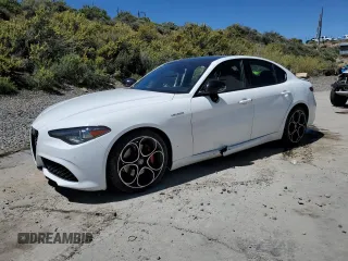 2022 Alfa Romeo Giulia Veloce z VIN ZARFAMBNXN7664866, wystawiony jako Copart lot #55639185 z przebiegiem Nie podano mil oraz Szkoda całkowita • Salvage title. Historia ofert i sprzedaży dostępna na DreamBid. Obrazek 1.