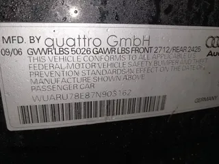 2007 Audi RS 4 z VIN WUARU78E87N903162, wystawiony jako IAAI lot #41553827 z przebiegiem 146 880 mil mil oraz . Historia ofert i sprzedaży dostępna na DreamBid. Obrazek 9.