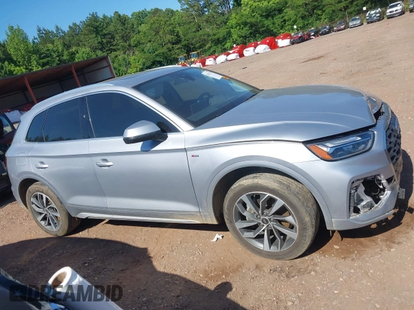 2022 Audi Q5 S line Premium Plus with VIN WA1EAAFY8N2075153, listed as a IAAI auction lot 42317317 with 67,230 mi miles and . Bid and sale history available at DreamBid. Image 13.