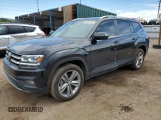 2019 Volkswagen Atlas SE with VIN 1V2UR2CA7KC559858, listed as a Copart auction lot 62928755 with 104,142 mi miles and Salvage title. Bid and sale history available at DreamBid. Image 1.