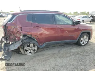 2022 Jeep Compass Latitude with VIN 3C4NJCBB5NT137027, listed as a Copart auction lot 52569835 with 55,619 mi miles and Salvage title. Bid and sale history available at DreamBid. Image 3.
