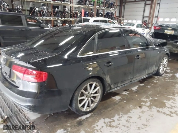 2014 Audi A4 Premium Plus with VIN WAUFFAFL5EN005217, listed as a IAAI auction lot 40971901 with 217,529 mi miles. Bid and sale history available at carsss.com. Image 4.