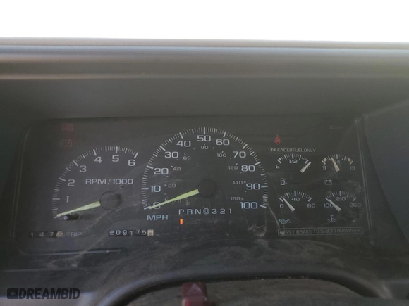 1999 Chevrolet Tahoe with VIN 3GNEK18R4XG171744, listed as a Copart auction lot 50160915 with 209,175 mi miles and Salvage Title. Bid and sale history available at carsss.com. Image 9.