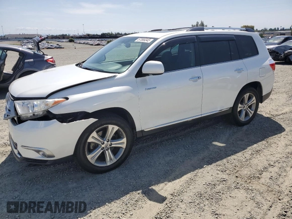 2011 Toyota Highlander Limited with VIN 5TDYK3EH6BS045702, listed as a Copart auction lot 57365345 with 178,878 mi miles and Salvage title. Bid and sale history available at DreamBid. Image 1.